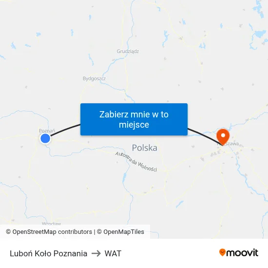Luboń Koło Poznania to WAT map