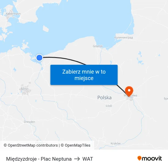 Międzyzdroje - Plac Neptuna to WAT map