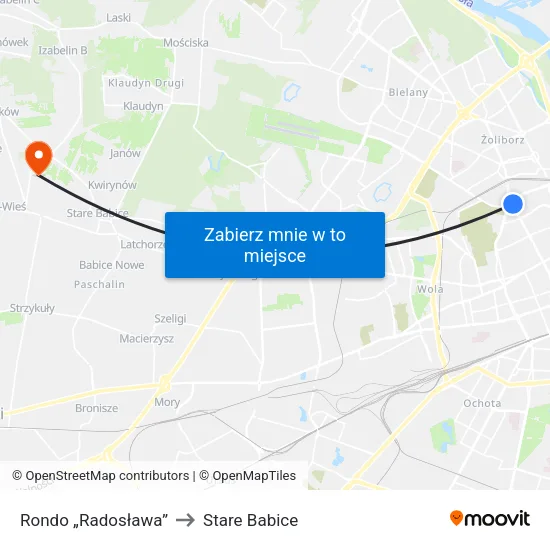 Rondo „Radosława” to Stare Babice map