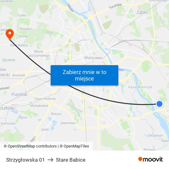 Strzygłowska 01 to Stare Babice map