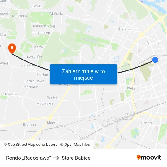 Rondo „Radosława” to Stare Babice map