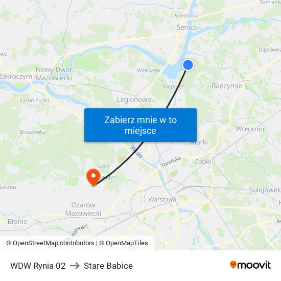 WDW Rynia 02 to Stare Babice map