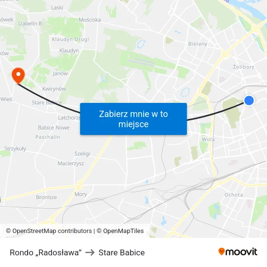 Rondo „Radosława” to Stare Babice map