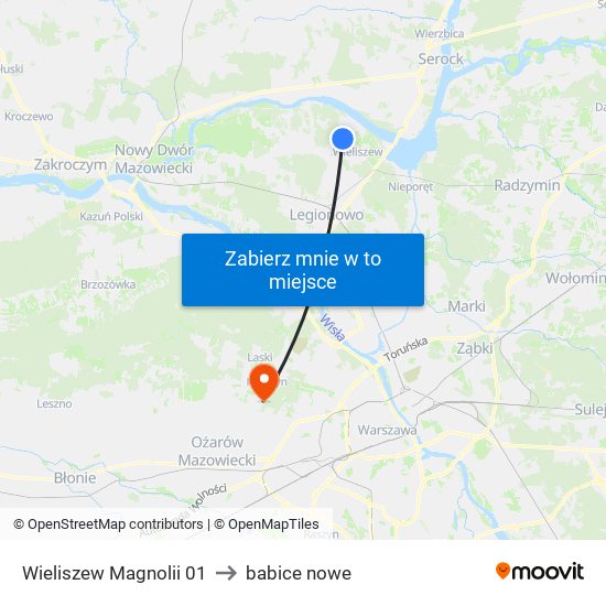 Wieliszew Magnolii 01 to babice nowe map