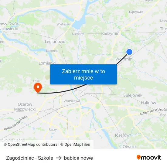 Zagościniec - Szkoła to babice nowe map
