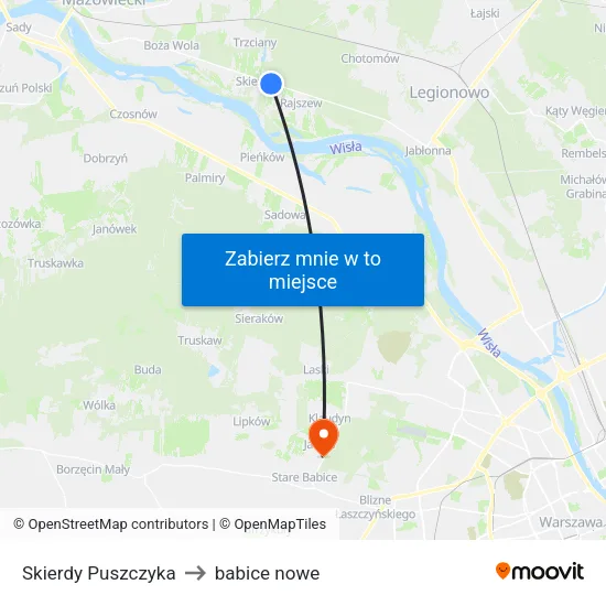 Skierdy Puszczyka to babice nowe map