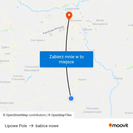 Lipowe Pole to babice nowe map