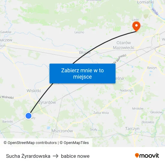 Sucha Żyrardowska to babice nowe map