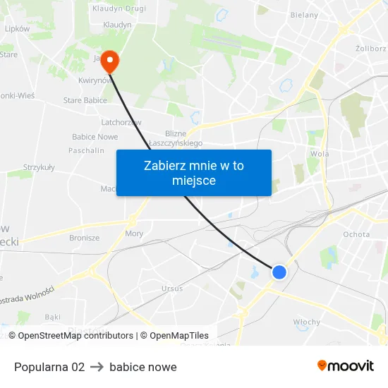 Popularna 02 to babice nowe map