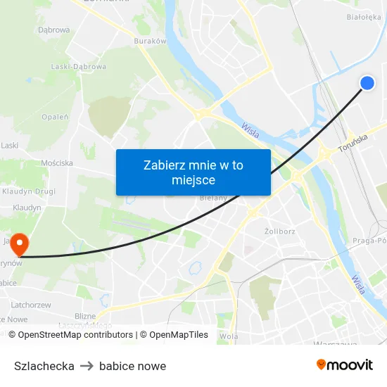Szlachecka to babice nowe map