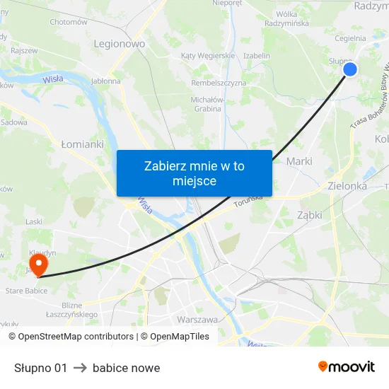 Słupno 01 to babice nowe map