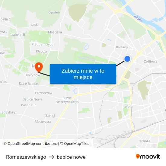 Romaszewskiego to babice nowe map