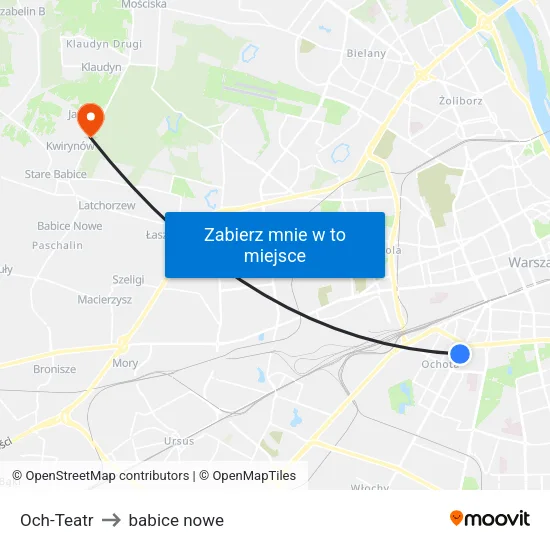 Och-Teatr to babice nowe map
