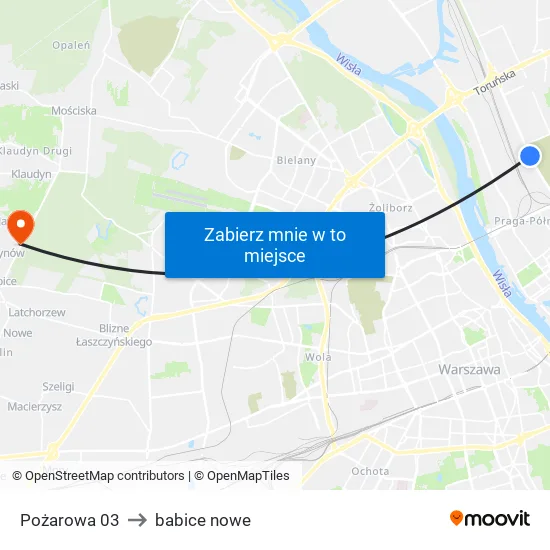 Pożarowa to babice nowe map