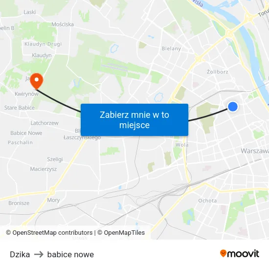 Dzika to babice nowe map
