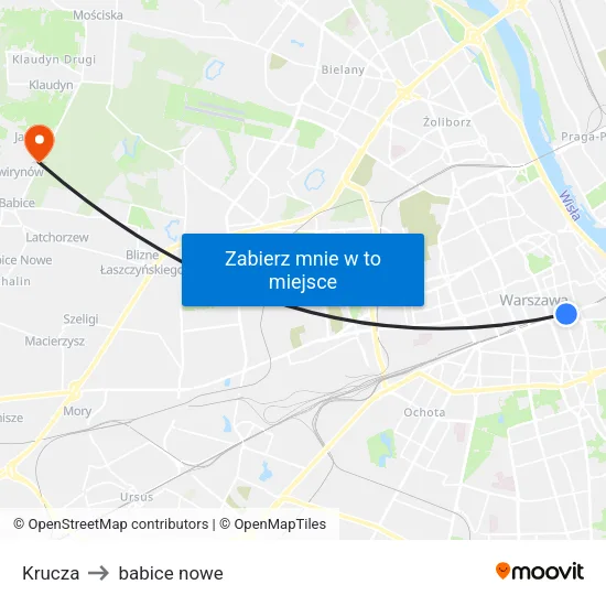 Krucza to babice nowe map