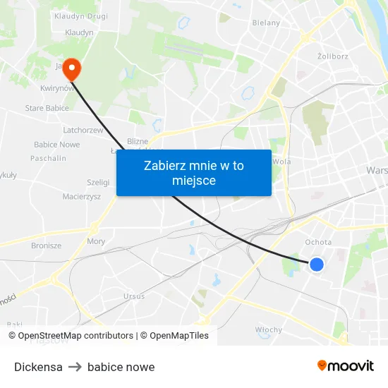 Dickensa to babice nowe map