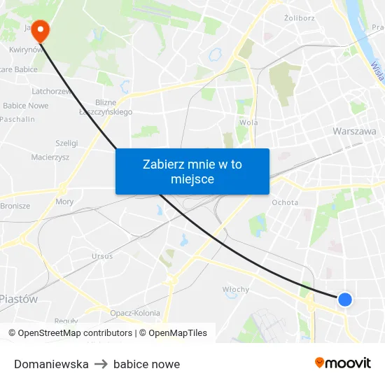 Domaniewska to babice nowe map