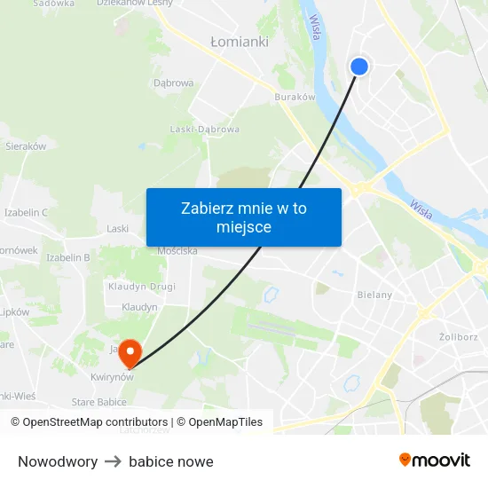 Nowodwory to babice nowe map