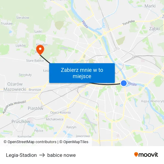 Legia - Stadion to babice nowe map