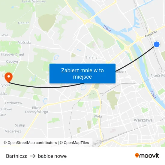 Bartnicza to babice nowe map