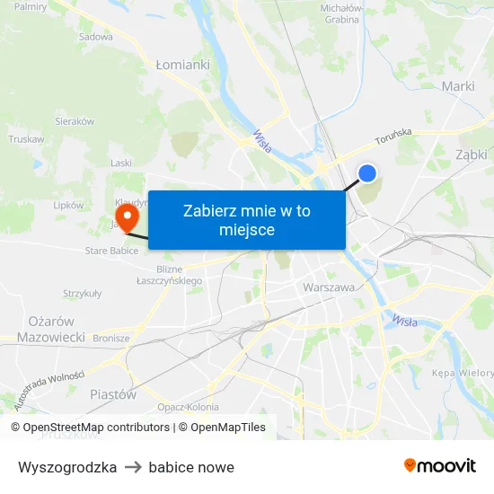 Wyszogrodzka to babice nowe map