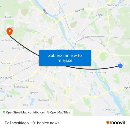 Pożaryskiego to babice nowe map
