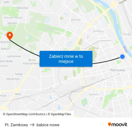 Pl. Zamkowy to babice nowe map