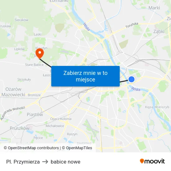 Pl. Przymierza to babice nowe map