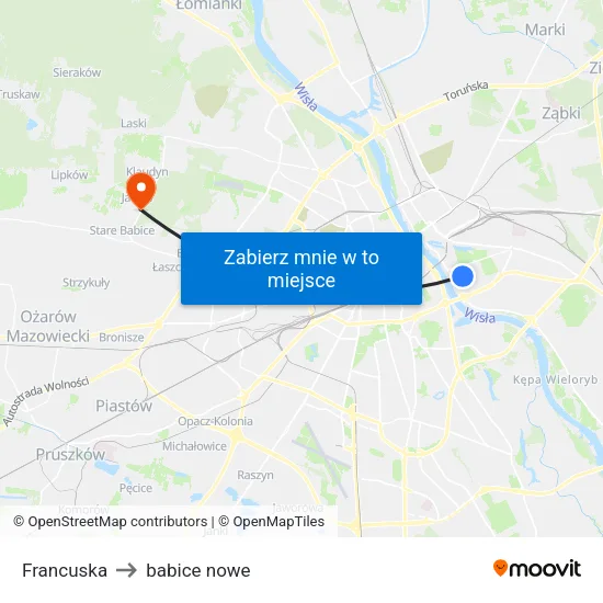 Francuska to babice nowe map