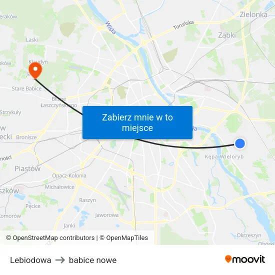 Lebiodowa to babice nowe map