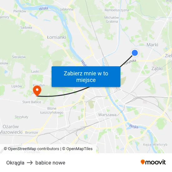 Okrągła to babice nowe map