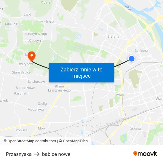 Przasnyska to babice nowe map