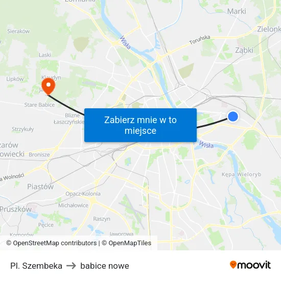 Pl. Szembeka to babice nowe map