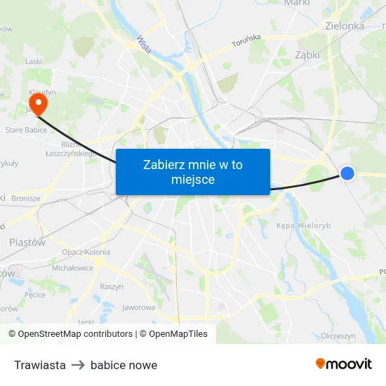 Trawiasta to babice nowe map