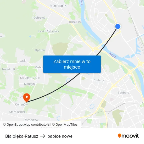 Białołęka - Ratusz to babice nowe map
