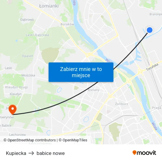 Kupiecka to babice nowe map
