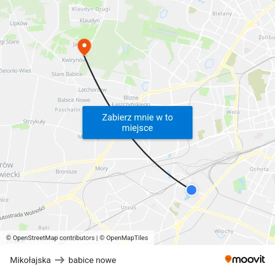 Mikołajska to babice nowe map