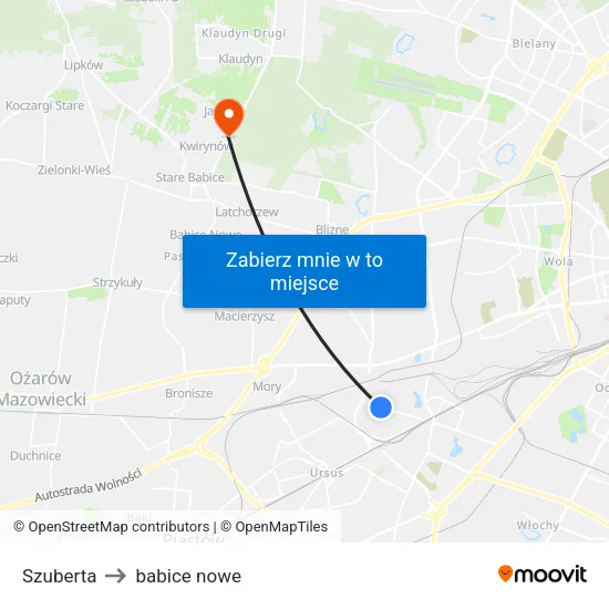 Szuberta to babice nowe map