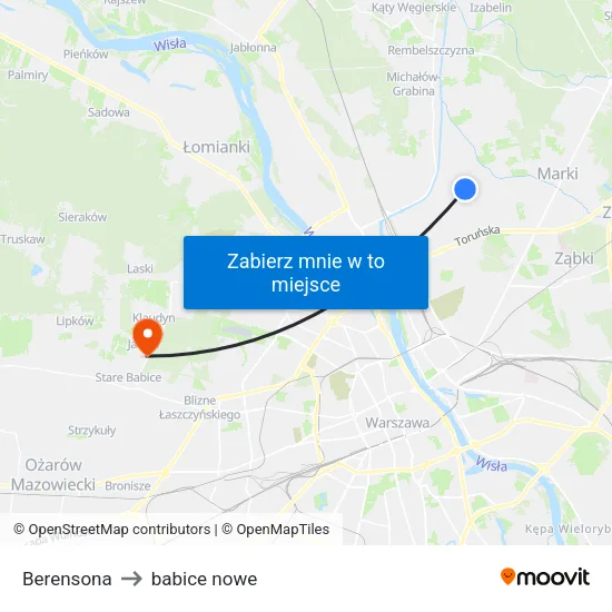Berensona to babice nowe map