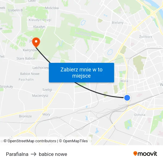 Parafialna to babice nowe map
