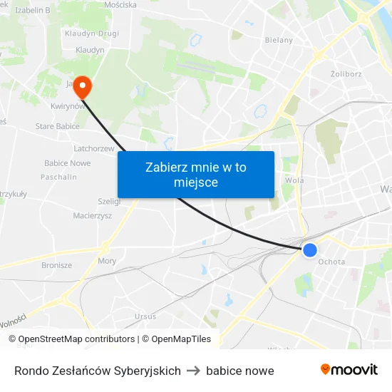 Rondo Zesłańców Syberyjskich to babice nowe map