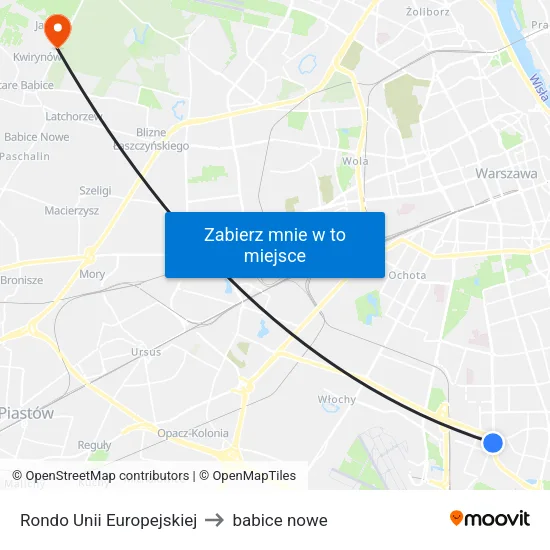 Rondo Unii Europejskiej to babice nowe map