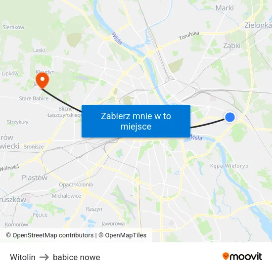 Witolin to babice nowe map