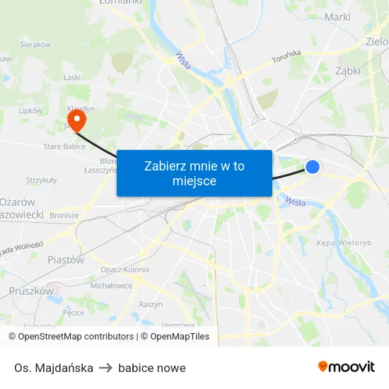 Os. Majdańska to babice nowe map