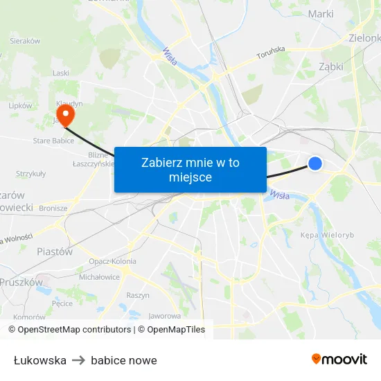 Łukowska to babice nowe map