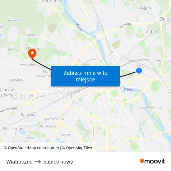 Wiatraczna to babice nowe map