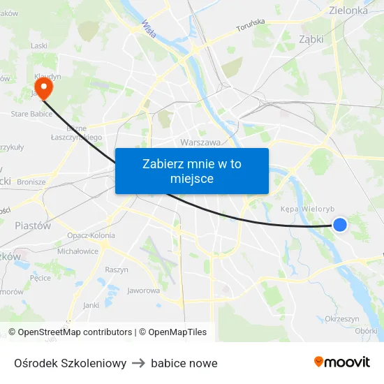 Ośrodek Szkoleniowy to babice nowe map