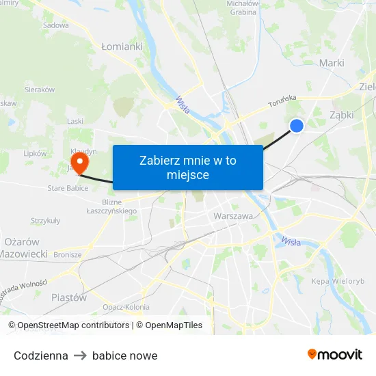 Codzienna to babice nowe map