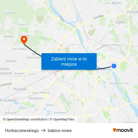 Horbaczewskiego to babice nowe map